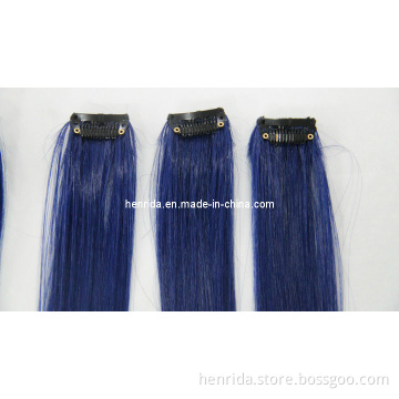 100% Remy Clip-on Hair Extensions, Single Clip on Wefts